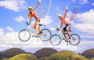 高空自行車(chē)：一舉雙得何樂(lè)而不為呢？