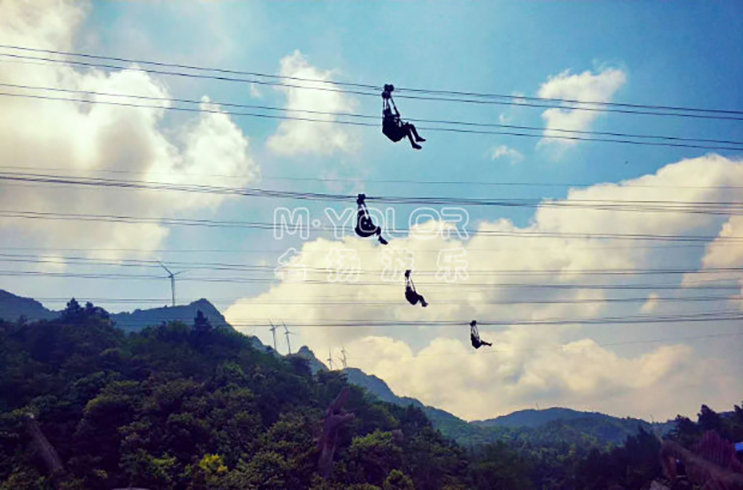 戶外滑索 景區滑索安裝 新鄉市名揚游樂設備供應